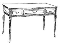 Письменный стол с 3 ящиками