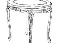 Журнальный столик боковой круглый с деревянной столешницей