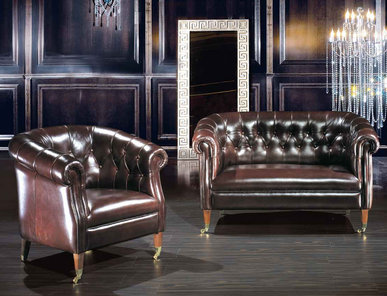 Итальянская мягкая мебель Prado Leatherchic Collection фабрики Epoque Egon Frustenberg