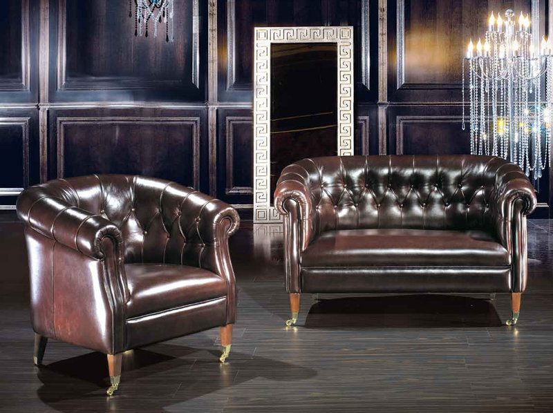 Итальянская мягкая мебель Prado Leatherchic Collection фабрики Epoque Egon Frustenberg