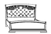 Кровать,мягкое изг. с ковкой и изножьем(сп.место 140х200)