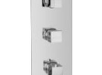 Термостатический смеситель встроенный с запорными клапанами /   душ и ванна / на 2 выхода