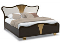 Кровать, внутренние размеры 180 x 200 с веерообразными ножками