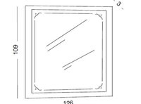 ЗЕРКАЛО ПРЯМОЕ 126 БЕЗ СВЕТИЛЬНИКА