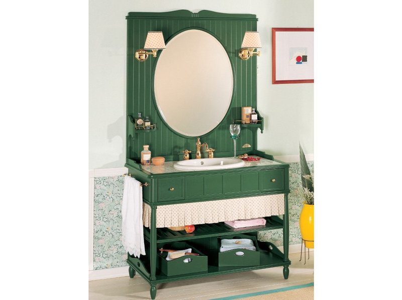 Итальянская мебель для ванной COMP. N.2 GREEN & ROSES фабрики EURODESIGN