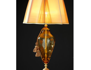 Итальянская настольная лампа ADONE LG1/Amber-Gold фабрики EUROLUCE LAMPADARI