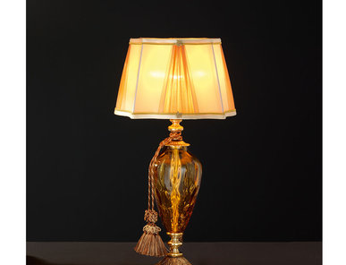 Итальянская настольная лампа ADONE LP1/Amber-Gold фабрики EUROLUCE LAMPADARI