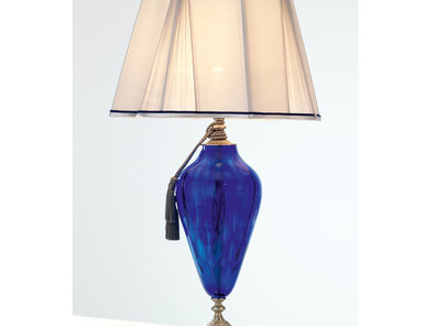 Итальянская настольная лампа ADONE LG1/Blue-Silver фабрики EUROLUCE LAMPADARI