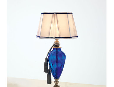 Итальянская настольная лампа ADONE LP1/Blue-Silver фабрики EUROLUCE LAMPADARI