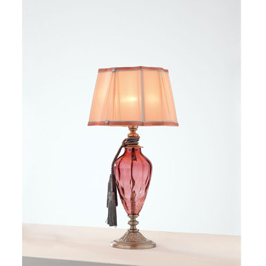 Итальянская настольная лампа ADONE LP1/Rose-Silver фабрики EUROLUCE LAMPADARI