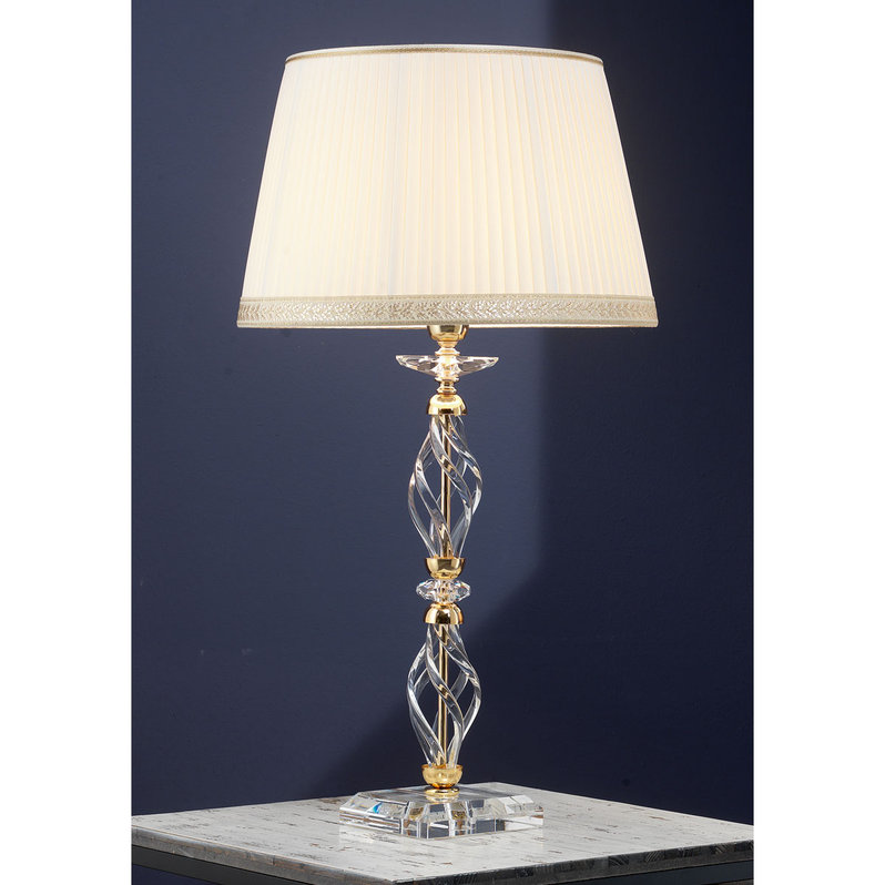 Итальянская настольная лампа ALICANTE LG1/Gold фабрики EUROLUCE LAMPADARI