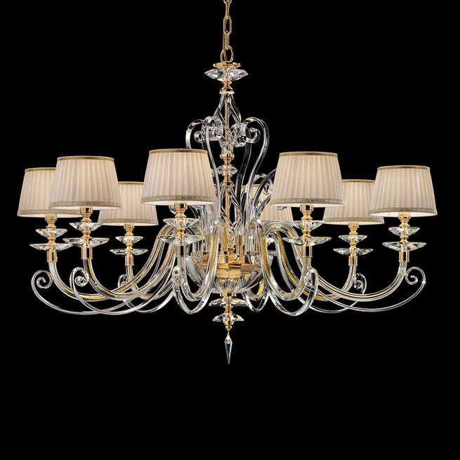 Итальянская люстра ALICANTE Shade L6/Gold фабрики EUROLUCE LAMPADARI