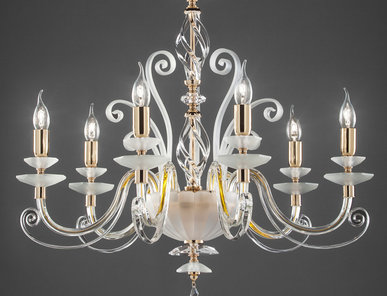 Итальянская люстра ALICANTE Charm L8/Gold фабрики EUROLUCE LAMPADARI