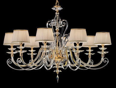 Итальянская люстра ALICANTE Shade L8/Gold фабрики EUROLUCE LAMPADARI