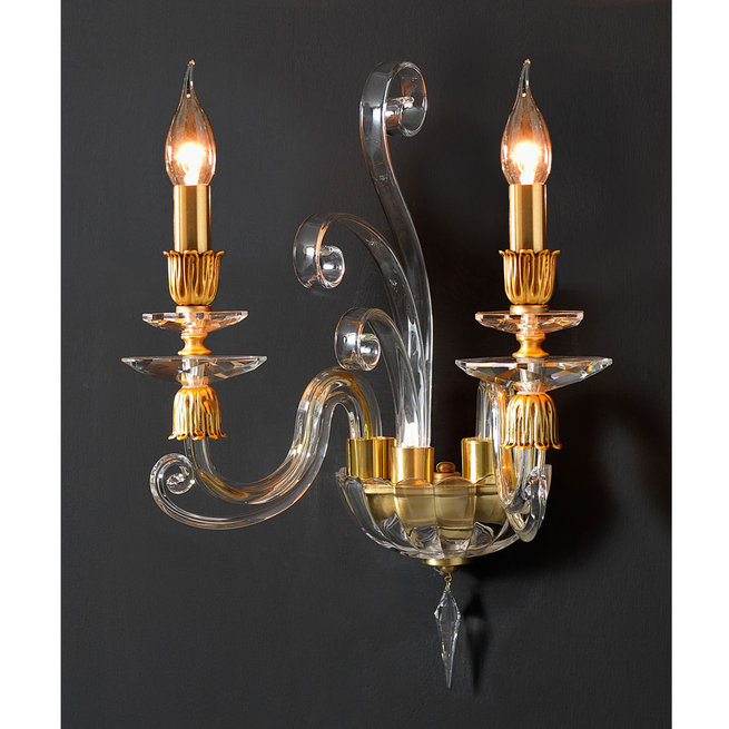 Итальянский бра ALICANTE Satin A2/Gold фабрики EUROLUCE LAMPADARI