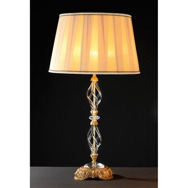 Итальянская настольная лампа ALICANTE Satin LG1/Gold фабрики EUROLUCE LAMPADARI