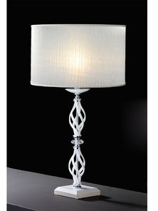 Итальянская настольная лампа ALICANTE White LG1 фабрики EUROLUCE LAMPADARI