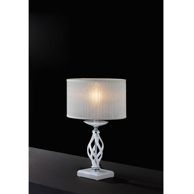 Итальянская настольная лампа ALICANTE White LP1 фабрики EUROLUCE LAMPADARI