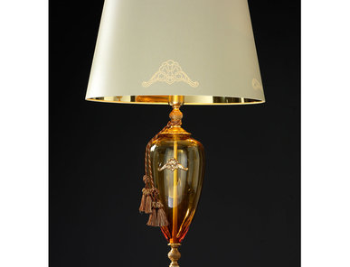 Итальянская настольная лампа ALTEA LG1/Amber-Gold фабрики EUROLUCE LAMPADARI