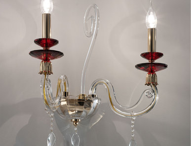 Итальянский бра AURORA A2/Ruby-Gold фабрики EUROLUCE LAMPADARI