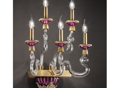 Итальянский бра BAROCCO Axis A5/Violet-Gold фабрики EUROLUCE LAMPADARI