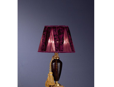 Итальянская настольная лампа BAROCCO LP1/Violet-Gold фабрики EUROLUCE LAMPADARI