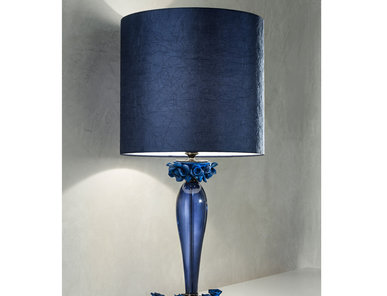 Итальянская настольная лампа BORA LG1/Blue фабрики EUROLUCE LAMPADARI
