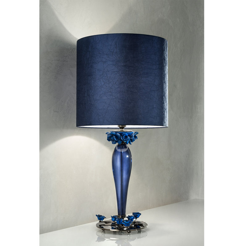 Итальянская настольная лампа BORA LG1/Blue фабрики EUROLUCE LAMPADARI