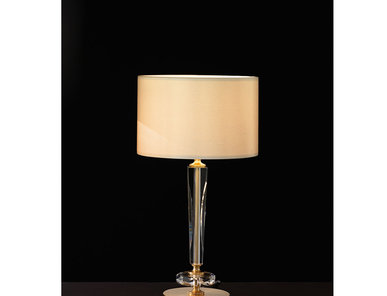Итальянская настольная лампа CLOE LP1/White-Gold фабрики EUROLUCE LAMPADARI