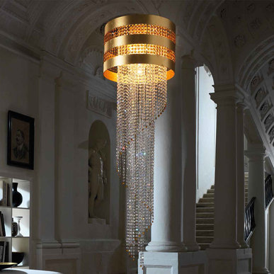 Итальянская люстра DAFNE superlux S5/H150/Gold фабрики EUROLUCE LAMPADARI