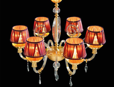 Итальянская люстра FLORENTIA shade L6/Gold фабрики EUROLUCE LAMPADARI