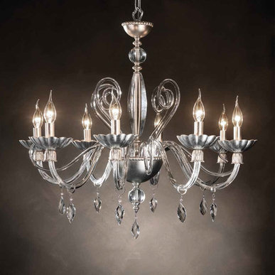 Итальянская люстра FLORENTIA L8/Silver фабрики EUROLUCE LAMPADARI