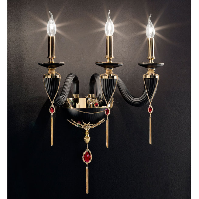 Итальянский бра JULIENNE Black & Gold A3 фабрики EUROLUCE LAMPADARI