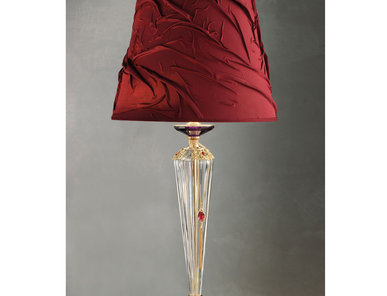 Итальянская настольная лампа JULIENNE Clear LG1/Bordeaux - Gold фабрики EUROLUCE LAMPADARI