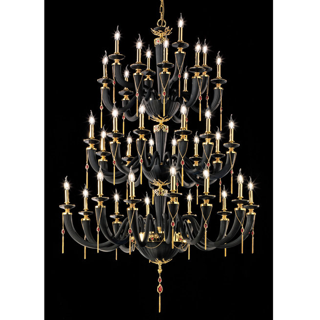 Итальянская люстра JULIENNE Black & Gold L36 фабрики EUROLUCE LAMPADARI