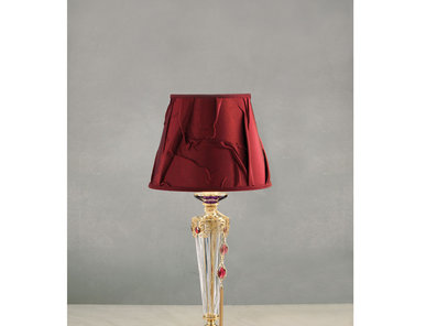 Итальянская настольная лампа JULIENNE Clear LP1 / Bordeaux - Gold фабрики EUROLUCE LAMPADARI