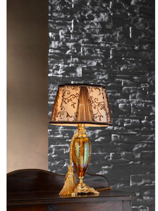 Итальянская настольная лампа LADY LP1 / Amber - Ornament фабрики EUROLUCE LAMPADARI