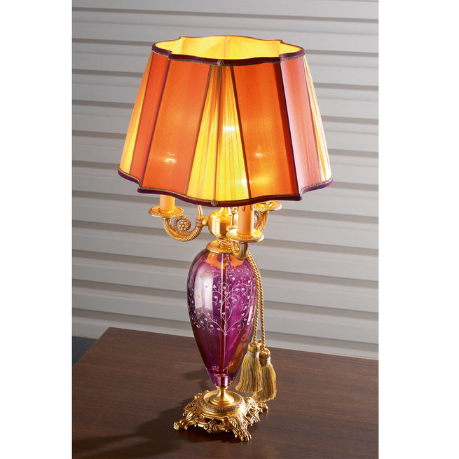 Итальянская настольная лампа LADY LG3+1 / Violet фабрики EUROLUCE LAMPADARI