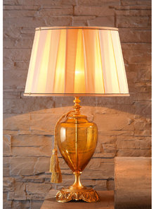 Итальянская настольная лампа LUIGI XV LG1/Amber фабрики EUROLUCE LAMPADARI