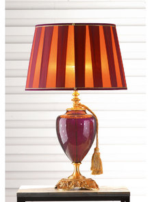 Итальянская настольная лампа LUIGI XV LG1/Violet фабрики EUROLUCE LAMPADARI