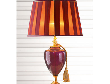 Итальянская настольная лампа LUIGI XV LG1/Violet фабрики EUROLUCE LAMPADARI