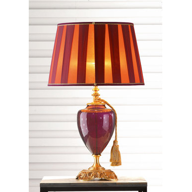 Итальянская настольная лампа LUIGI XV LG1/Violet фабрики EUROLUCE LAMPADARI