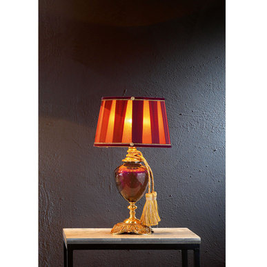 Итальянская настольная лампа LUIGI XV LP1/Violet фабрики EUROLUCE LAMPADARI