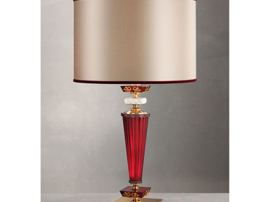 Итальянская настольная лампа MUSEUM LG1/Ruby-Gold фабрики EUROLUCE LAMPADARI