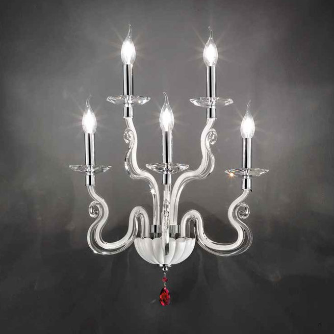 Итальянский бра VENICE Superlux A5/White-Ruby фабрики EUROLUCE LAMPADARI