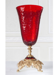 Итальянская ваза BAROCCO Big vase/Ruby-Gold фабрики EUROLUCE LAMPADARI