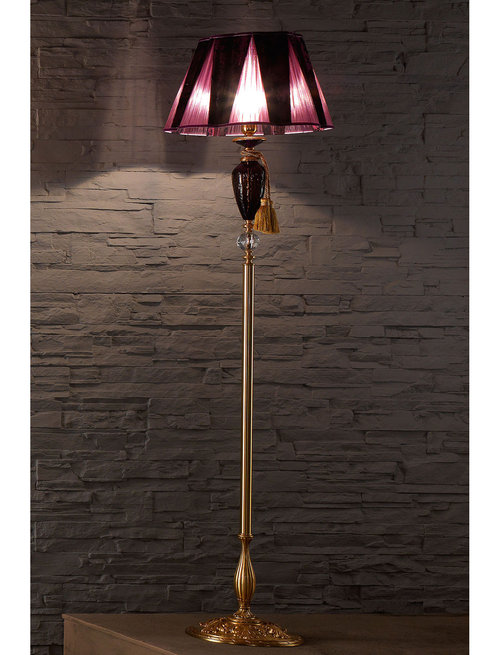 Итальянский торшер BAROCCO PT1/Violet-Gold фабрики EUROLUCE LAMPADARI