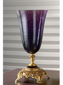 Итальянская ваза BAROCCO Big vase/Violet-Gold фабрики EUROLUCE LAMPADARI