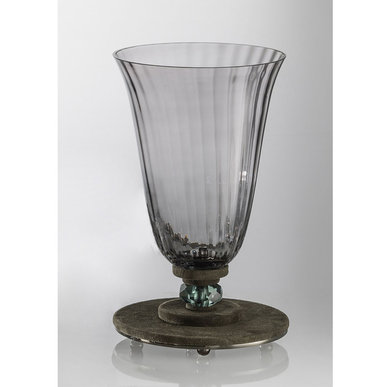 Итальянская ваза DAHLIA Vase/Grey фабрики EUROLUCE LAMPADARI