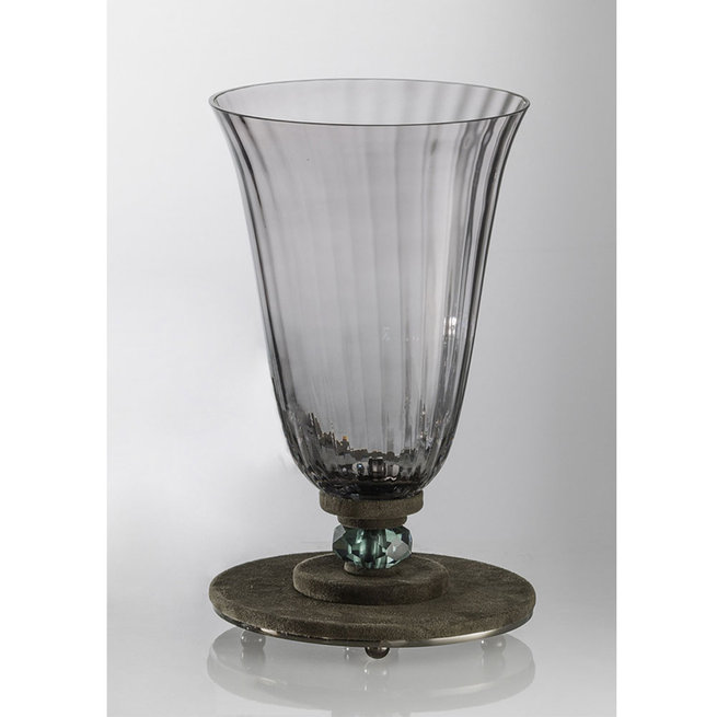 Итальянская ваза DAHLIA Vase/Grey фабрики EUROLUCE LAMPADARI